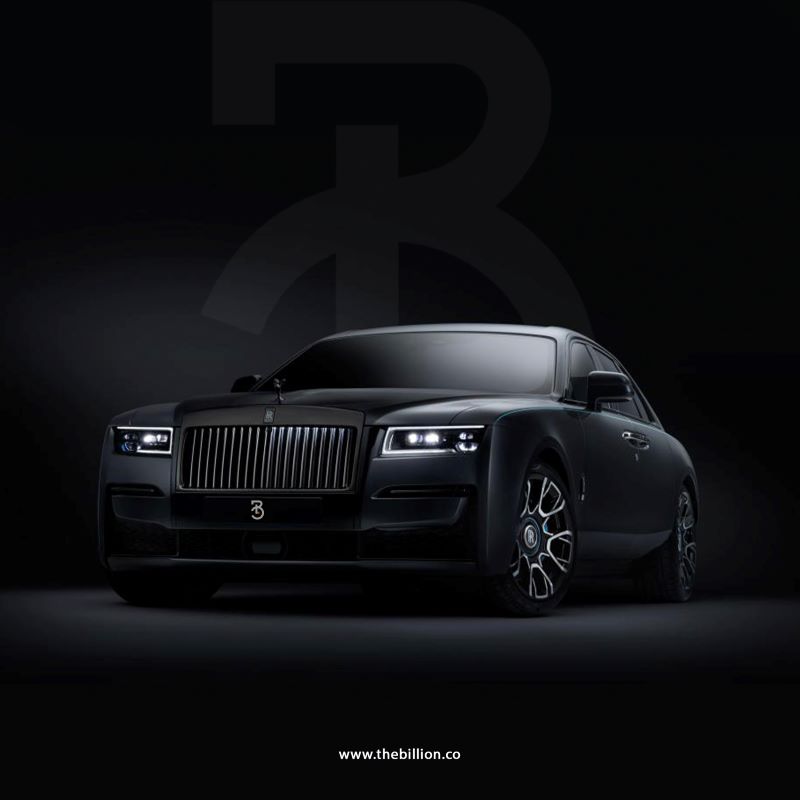 A Luxury Car with The Billion Logo in Background